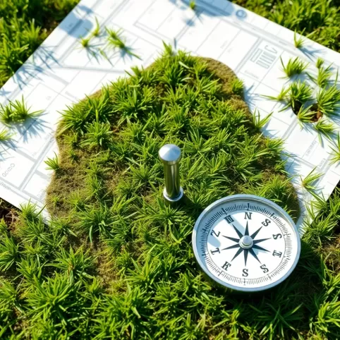 Jak sprawdzić położenie działki względem stron świata