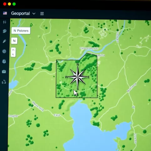 Jak sprawdzić położenie działki względem stron świata Geoportal