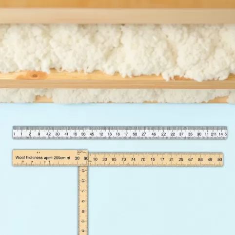 Jaka grubość wełny na strop drewniany