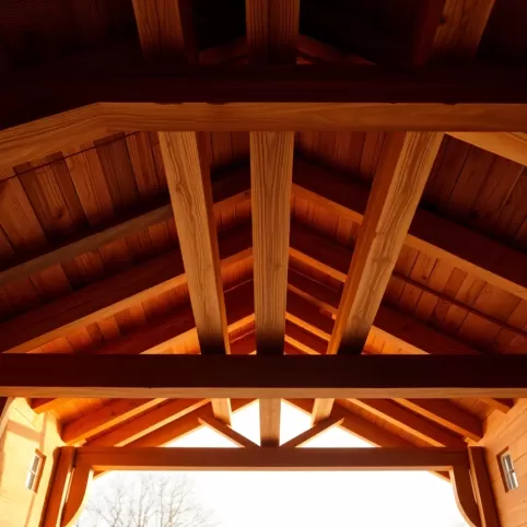 Jakie belki na strop drewniany 9m