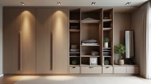 Szafa dwustronna zamiast ściany